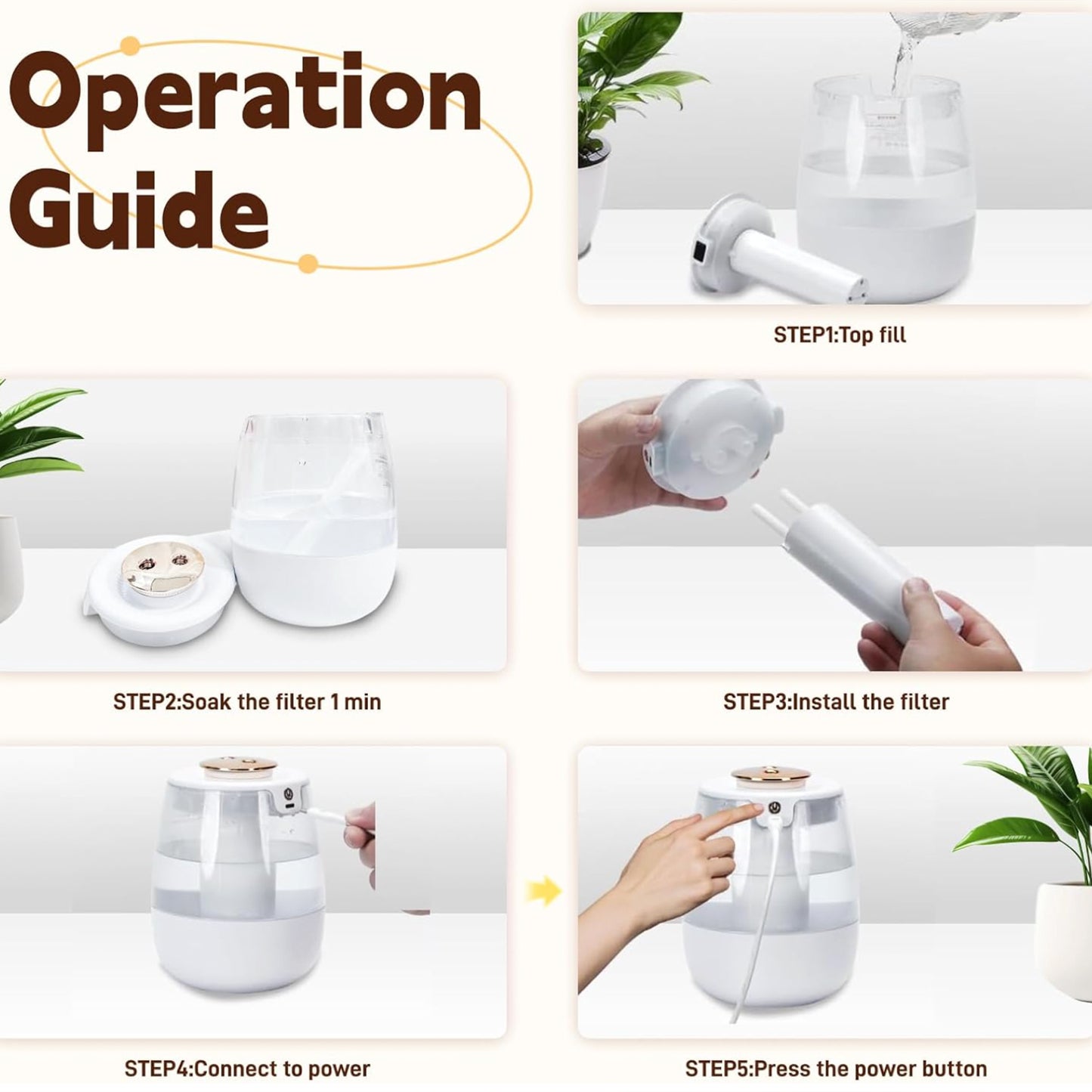 SwiftCool Double Spray Humidifier and Night Light